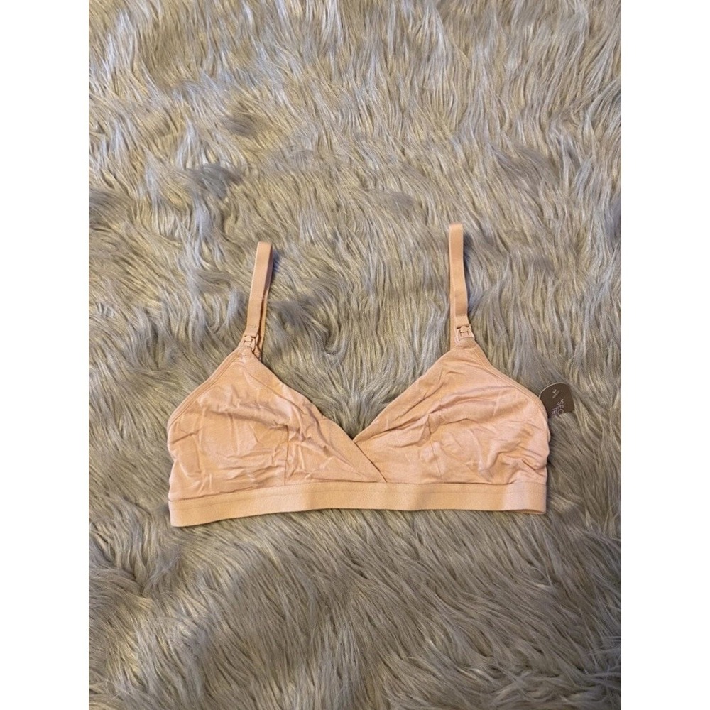 Secret Treasures Maternity Nursing Triangle Bra Womens Size Small Pink Bralette